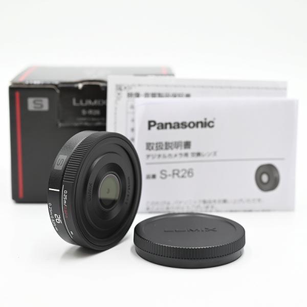 Panasonic パナソニック LUMIX S 26mm F8 ブラック S-R26 交換レンズ