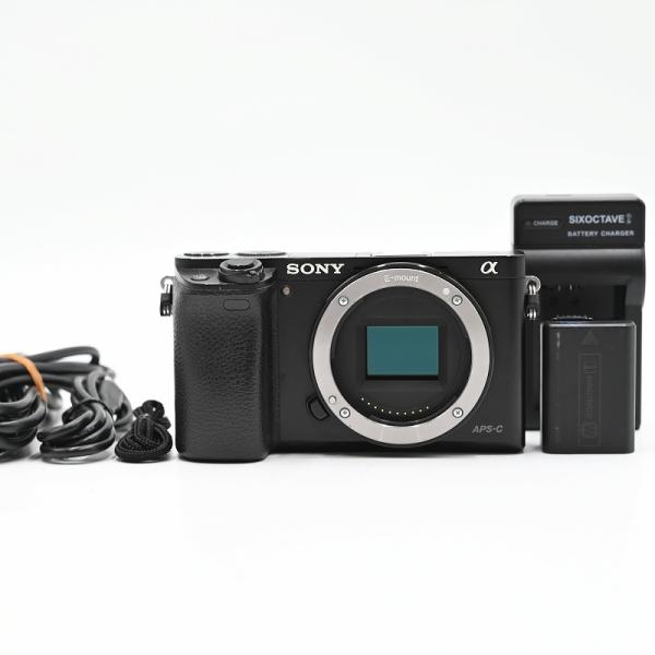 SONY ソニー ミラーレス一眼 α6000 ボディ ブラック (ショット数枚16422枚)(35言...
