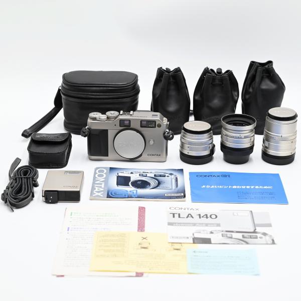 Contax G1 90mmF2.8+45mmF2+28mmF2.8+TLA140 セット フィルム...