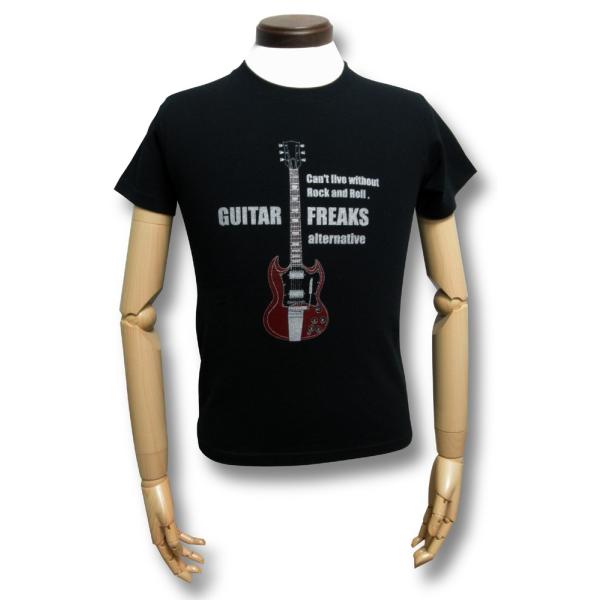 【土日も発送】 Tシャツ ギター SG  Gibson AC DC アンガス・ヤング 黒 メンズ レ...