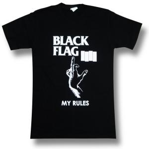 【土日も発送】 Tシャツ ブラックフラッグ BLACK FLAG メンズ レディース ロック バンド ブラック 黒 半袖 wof｜alternativeclothing