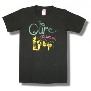 【土日も発送】 Tシャツ THE CURE キュアー THE KISSING TOUR チャコール グレー メンズ レディース バンド ロック bny｜alternativeclothing