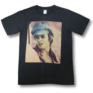 【土日も発送】 Tシャツ デビッド・ボウイ DAVID BOWIE キャスケット チャコール グレー ロック バンド bny｜alternativeclothing