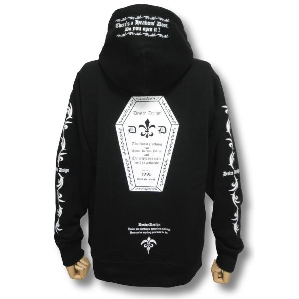 【土日も発送】 パーカー かんおけ 棺桶 フルジップ Desire Design parka ゴシッ...