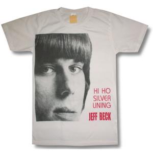 【土日も発送】 Tシャツ JEFF BECK Hi Ho Silver Lining ジェフベック メンズ レディース ロックT バンドT bny 白 ナチュラルホワイト｜alternativeclothing