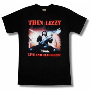 【土日も発送】 Tシャツ THIN LIZZY ライブ＆デンジャラス ロック バンド メンズ｜alternativeclothing