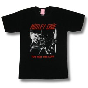 【土日も発送】 Tシャツ MOTLEY CRUE モトリークルー TOO FAST FOR LOVE 黒 ロック バンド メンズ レディース｜alternativeclothing