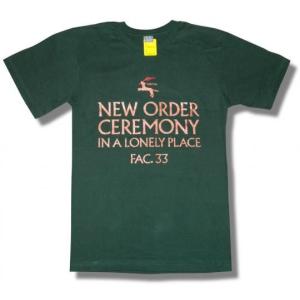 【土日も発送】 Tシャツ NEW ORDER ニュー・オーダー IN A LONELY PLACE セレモニー 緑 ロック バンド メンズ｜alternativeclothing