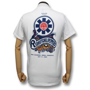 【土日も発送】 Tシャツ レッチリ’02ホノルル・ツアー RED HOT CHILI PEPPERS ホワイト ロック バンド メンズ レディース