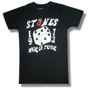 【土日も発送】 Tシャツ THE ROLLING STONES ローリング・ストーンズ 1972年ワールドツアー サイコロ バンド ロック｜alternativeclothing