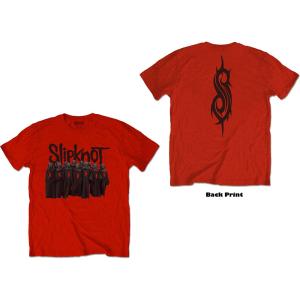 【土日も発送】 SLIPKNOT スリップノット CHOIRＴシャツ ロックT バンドT Tシャツ 赤 レッド ofc｜alternativeclothing