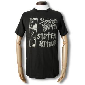 【土日も発送】 Tシャツ ソニック・ユース SONIC YOUTH シスター SISTER 87 ツアー チャコール グレー ロック バンド bny