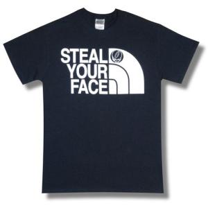 【土日も発送】 Tシャツ グレートフル・デッド GRATEFUL DEAD NORTH FACE パロディ ネイビー ロック バンド｜alternativeclothing