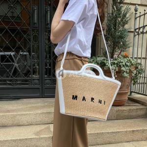 3/15入荷】2023SS新作 MARNI マルニ ラフィア かごバッグ ショルダー