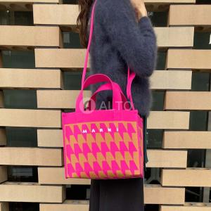 MARNI マルニ 千鳥格子 ジャガード スモール トートバッグ