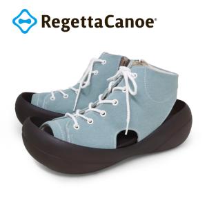 リゲッタカヌー RegettaCanoe CJBF-5200 ビッグフット レディース ブーツサンダル ファスナー レースアップ 靴紐 履きやすい 歩きやすい 疲れにくい