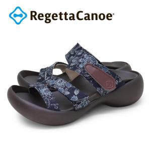 全品PT10倍開催中 リゲッタカヌー RegettaCanoe CJEG-5254 エッグヒール 和柄 サンダル レディース 歩きやすい 履きやすい 痛くなりにくい｜altolibro