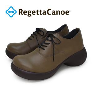 10%OFFクーポン配布中 リゲッタカヌー　RegettaCanoe CJES-6140 エッグヒール レースアップシューズ アンティーク風 レディース 厚底