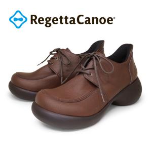 リゲッタカヌー RegettaCanoe CJES-6142  エッグヒール スットオン ハンズフリー レースアップシューズ 紐靴 レディース 厚底 歩きやすい 履きやすい