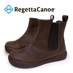 リゲッタカヌー RegettaCanoe CJGS-1306  サイドゴア ショート ブーツ レディース グリップ素材 滑りにくい ローヒール 履きやすい 歩きやすい