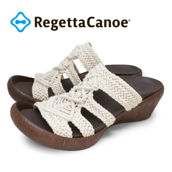 リゲッタカヌー　RegettaCanoe CJLW-4510 マクラメサンダル コルク調 ウェッジヒ...