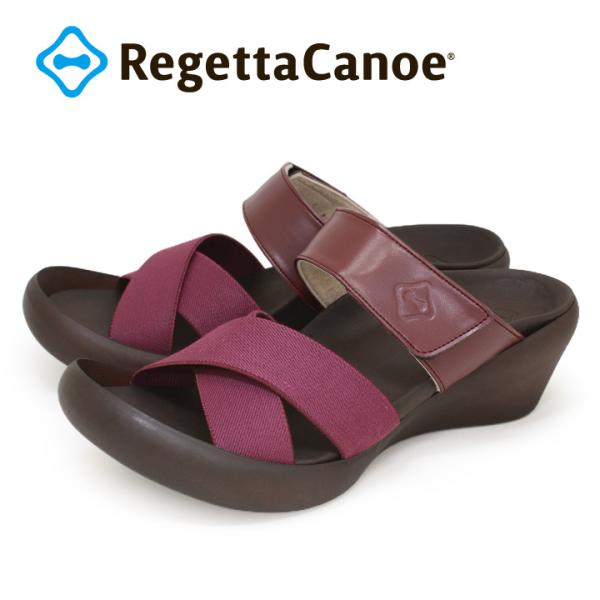 リゲッタカヌー　RegettaCanoe　CJLW-5524a ウェッジヒール ゴムベルト 異素材