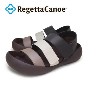 リゲッタカヌー RegettaCanoe CJMB-2513 メンズビッグフットライト ベルトサンダル  サンダル モノクロ 履きやすい 歩きやすい 父の日