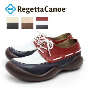 リゲッタカヌー  RegettaCanoe　CJOS-6410a オブリック  レースアップモカシンシューズ