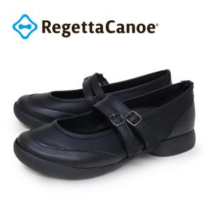 リゲッタカヌー RegettaCanoe CJSL-1708 メリージェーン パンプスシューズ 異素材 フラット 歩きやすい 疲れにくい ラバー素材 滑りにくい レディース