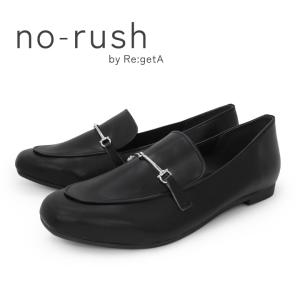 no-rush ノーラッシュ by リゲッタ 当店限定 NR-04 ビットローファー フラットヒール スクエアトゥ 1.5cm ビジネス 履きやすい 歩きやすい 痛くない 柔らかい｜リゲッタ公式ショップ