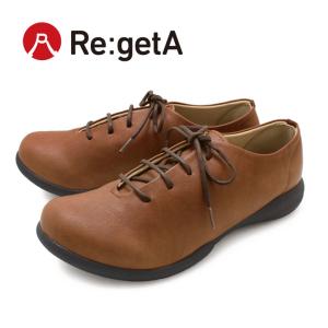 Re:getA -リゲッタ- R-071a レースアップシューズ  ぺたんこ 履きやすい 歩きやすい 痛くない シューズ 紐靴