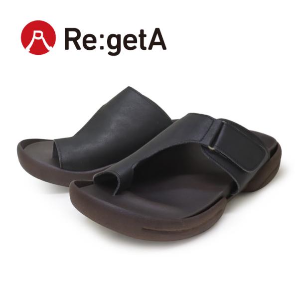 リゲッタ Re:getA R-235M メンズ トングサンダル グミサンダル ベルクロ カバー 歩き...
