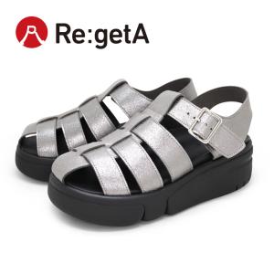 PT10倍開催中27日9時59分まで リゲッタ Re:getA RE-255 軽量 厚底 グルカ風サンダル レディース 履きやすい 歩きやすい  EVA