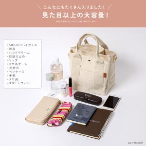 トートバッグ ショルダーバッグ 2way キャ...の詳細画像5