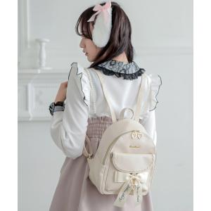 リュック キッズ 女の子 リボン フリル おし...の詳細画像1