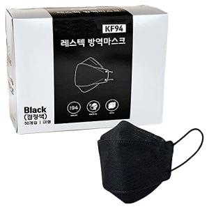 メディク MEDIK KF94マスク エコワン 50枚 使い捨て 不織布 4層構造立体マスク PM2.5 飛沫 花粉 ブラック MCH-KF94-YAP-50BK