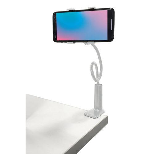 リーダーメディアテクノ Lazos スマホ用 アルミ合金 アームスタンド ホワイト L-SAA-W ...