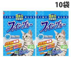猫砂 紙製 常陸化工 ファインブルー 固まる紙製猫砂 12L×5袋