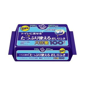 日本製紙クレシア アクティ トイレに流せるたっぷり使えるおしりふき 100枚｜alude