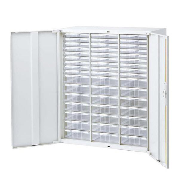 『代引不可』 『人気商品』扉付プラスチックキャビネット（3列浅型9段 3列深型7段） RW45-N1...