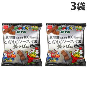 『賞味期限：24.11.30』おやつカンパニー ベビースター ドデカイ焼そば こだわりソースマヨ焼そば味 62g×3袋｜alude