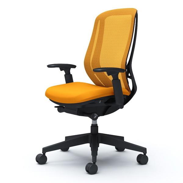 『代引不可』 オカムラ シルフィー ハイバック ブラックボディ 樹脂脚 背メッシュ 可動肘 ウレタン...