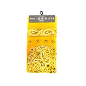 バンダナ ペイズリー 黄の商品画像