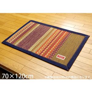 イケヒコ 純国産 袋織い草マット Fラルフ 約70×120cm ブラウン [国産 い草マット い草 マット 袋織]の商品画像