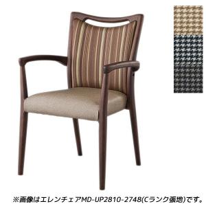 『代引不可』 『受注生産品』アイリスチトセ 食堂 ダイニングチェア Bランク張地 ダーク W580×D548×H840(SH435)mm エレンチェアMD-V｜alude