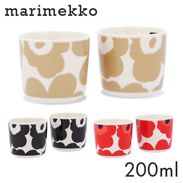 マリメッコ ウニッコ コーヒーカップ 200ml 取っ手無 2個セット Marimekko Unik...