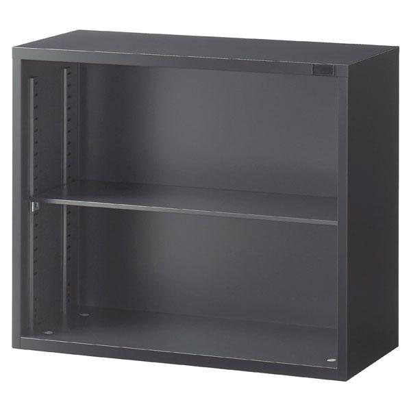 『代引不可』生興 ASKシリーズ オープン書庫 ブラック 上置用 W880×D400×H750mm ...