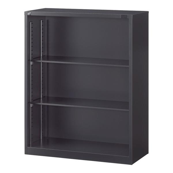 『代引不可』書庫 オープン書庫 H1110mm ブラック ALZK-K34 スチール書庫 A4 黒 ...