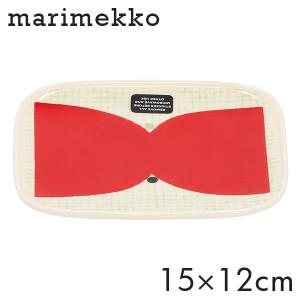 Marimekko マリメッコ Kalendi カレンディ プレート 15×12cm ホワイト×レッド×コーラル ディッシュ 皿 食器皿｜alude