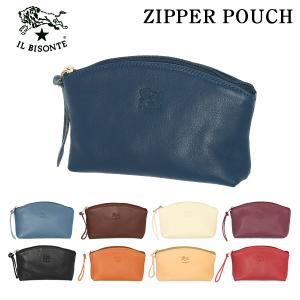 IL BISONTE イルビゾンテ POUCH ファスナーポーチ SCA014 PV0001 PV0005 ポーチ 小物入れ 小物｜alude